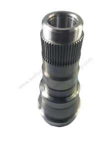 Gear measurement machine checking axle gear tooth profile accuracy