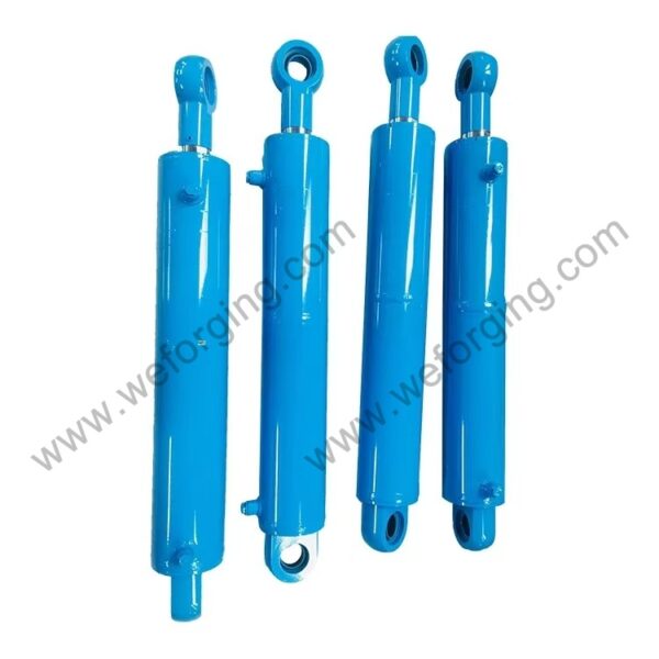 Robust hydraulic cylinder for excavators with chrome-plated piston rod