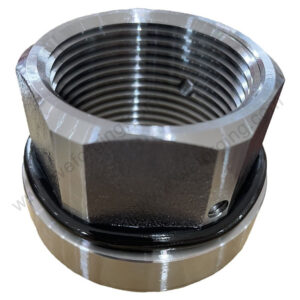 Heavy-duty mine hex nut forged from 4140 alloy steel for mining equipment