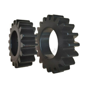 Custom splined pinion gear with modified tooth profile